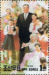 Kim Il Sung with Children