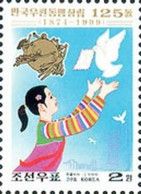 Girl with peace dove, letter, U.P.U. Emblem