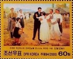Kim Il Sung visits his grandparents