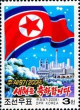 State flag, view from Pyongyang