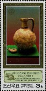 Jug and oil lamp