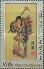 Woman after harvesting medicinal herbs; Kim Hong-do (1745-1…