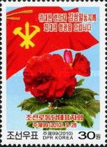 Party flag, Begonia Kimjongilia