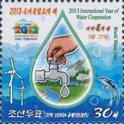 Hand with faucet, windmills, dolphins