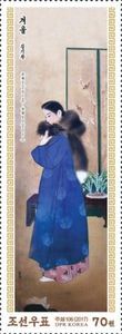 Traditional Korean Art : Ladies In Seasonal Outfits
