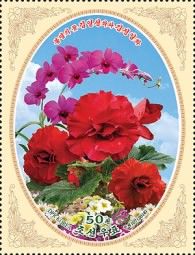 Kimilsungia (Orchid) and Kimjongilia (Begonia)