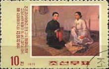 Kim Il Sung receives his father's arms