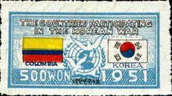 Columbia & Korean Flags