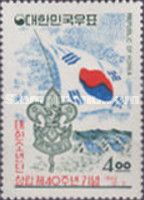 Flag, Tents, Scout Emblem