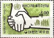 Hands and W.H.O. emblem