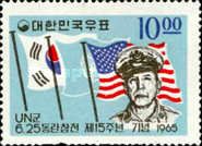 Gen. Douglas MacArthur and Flags of Korea