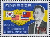 State visits of president Chung Hee Park