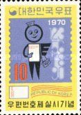 Postal code symbol and number