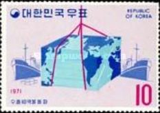 Crate wrapped in world map and ships