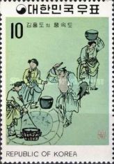 At the well by Kim Hong-do