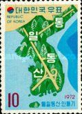 Map of Korea with forest sites