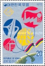 Balloons with Symbols of Development over Map