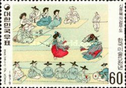 Sword dance by Shin Yun-bok