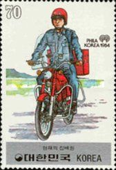 Mailman on motorcycle