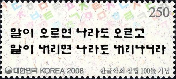 Centennial of the Korean Language Society