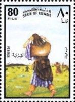 Water Resources- Woman with water-skins
