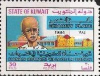 Sudanese orphan and village