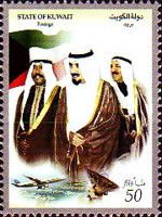 Sheikhs, flag and airplane, satellite, disk