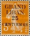 Type Semeuse overprinted and Lebanese surcharge