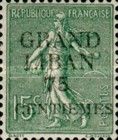Type Semeuse overprinted and Lebanese surcharge