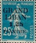 Type Semeuse overprinted and Lebanese surcharge