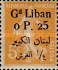 Type Semeuse overprinted and Lebanese surcharge