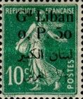 Type Semeuse overprinted and Lebanese surcharge