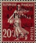 Type Semeuse overprinted and Lebanese surcharge
