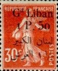 Type Semeuse overprinted and Lebanese surcharge