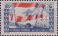 Soldiers and Flag with V (Victory)