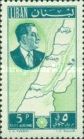 President Chehab and Map of Lebanon