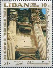 Fluted pilasters of Bacchus Temple