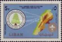 Lebanese Scout emblem and map of Lebanon