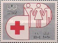 Red Cross and stilized people