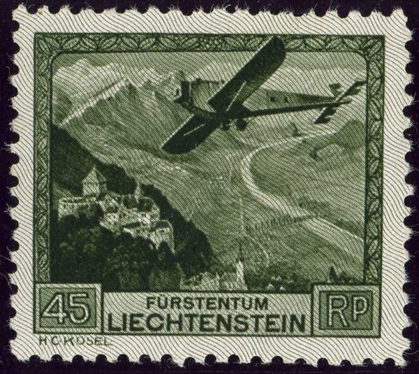 Airplane over Rhine Valley