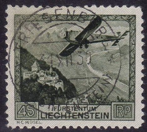 Airplane over Rhine Valley