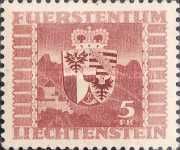Arms of Liechtenstein and Vaduz Castle