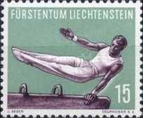 Jumping over vaulting horse