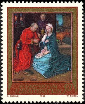 Caspar and holy family