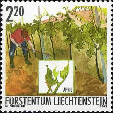 Hoeing soil (April)
