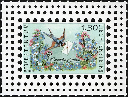 Bird carrying tion of the Shepherds. Letter