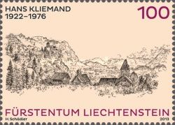 Hans Kliemand (1922-1976) - View of Vaduz