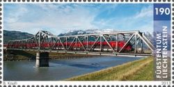 Railway bridge between Schaan and Buchs