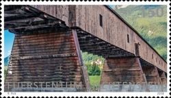 Europa CEPT 2018 - Bridges : Old Rhine Bridge, Vaduz