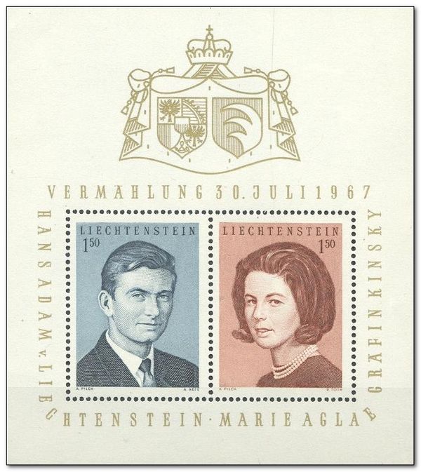 Prince Hans Adam & Countess Marie Aglae Kinsky- Wedding